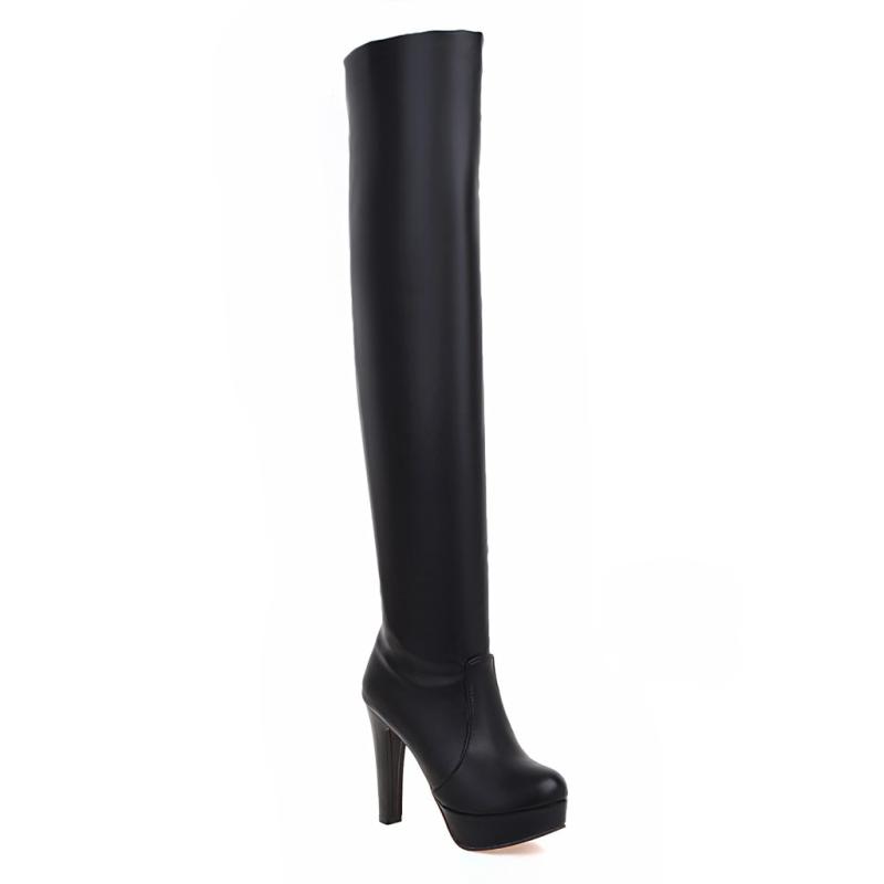 Womens High Boots | Betty Over The Knee High Boots Black