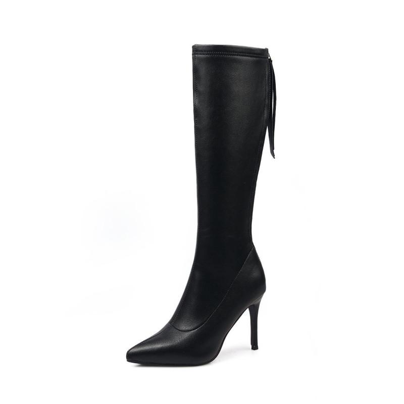 Womens High Boots | Blade Zipped To the Knee Boots High Boots Black