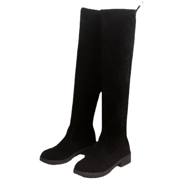 Womens High Boots | Charlie Stretch Suede Boots High Boots Black