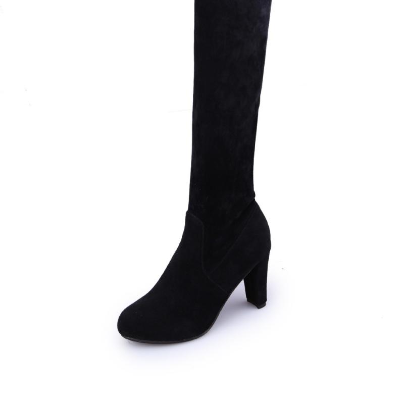 Womens High Boots | Cleo Suede High Boots High Boots Black