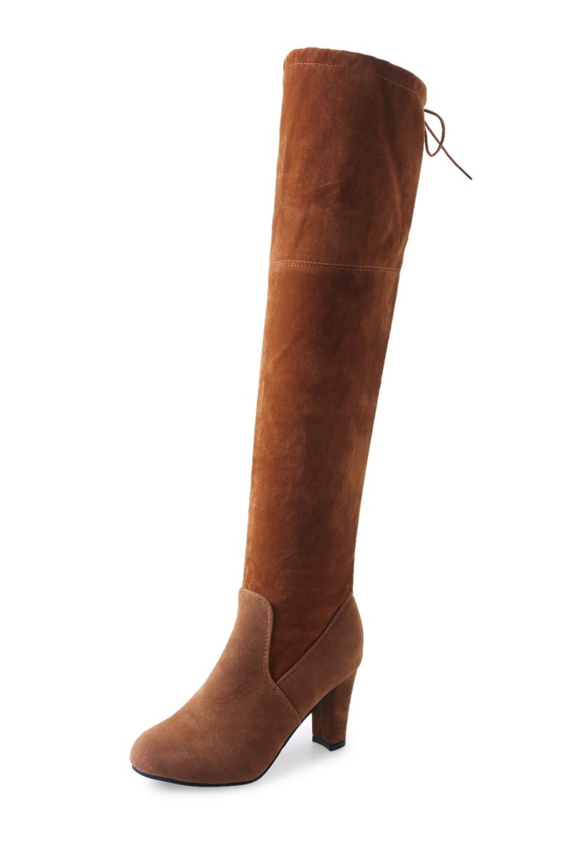 Womens High Boots | Cleo Suede High Boots High Boots Cacao