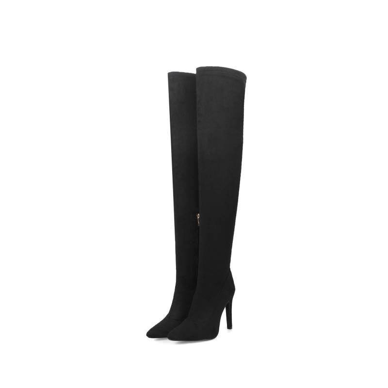 Womens High Boots | Flora High Boots Black