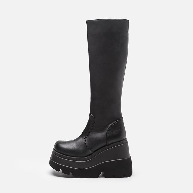 Womens Platforms | Maxxxi High Boots Black