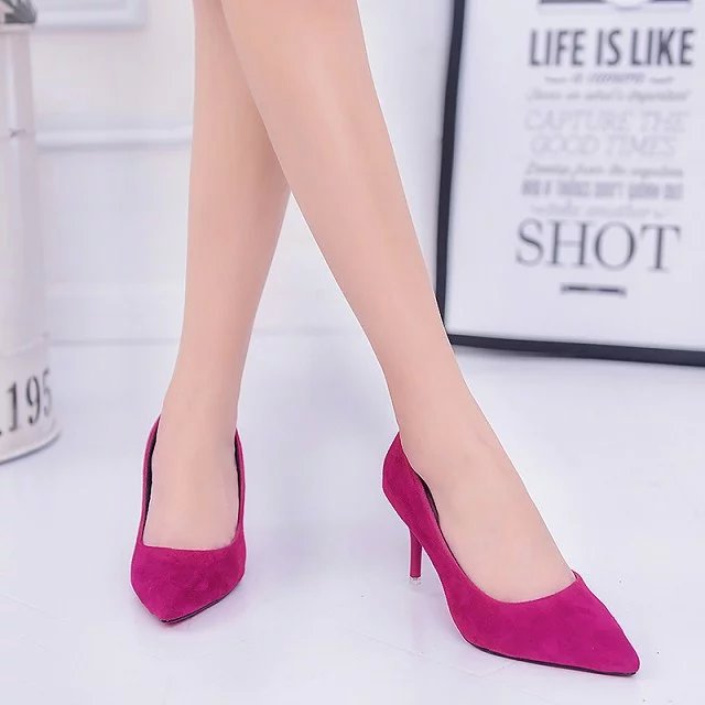 Womens Pumps and Slingback | Superblade Suede Pumps Pumps & Slingback Magenta